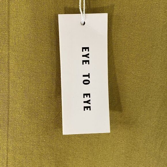 NWT Womens Sayuri Chartreuse Green Button Side Sleeveless Midi Dress - Picture 4 of 13